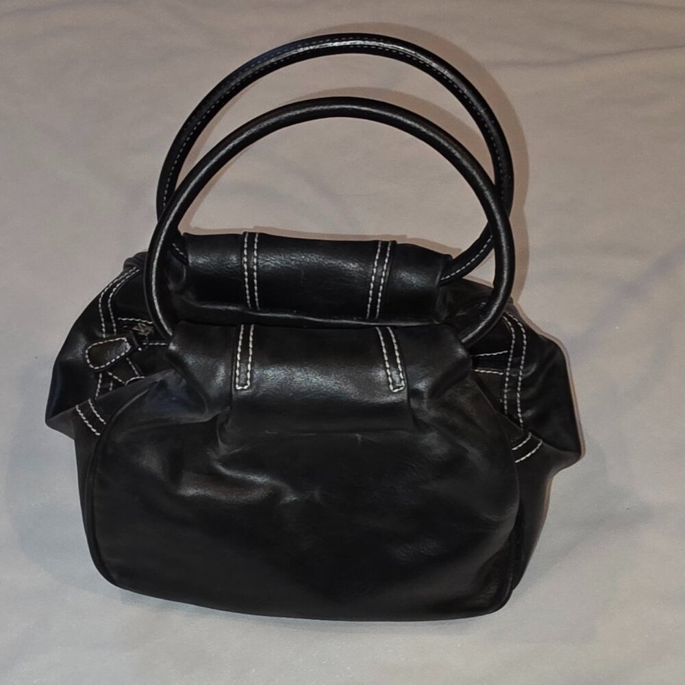 Vintage Bellerose Handbag Purse Triple Zipper Handles Snap Retro EUC - Picture 2 of 10